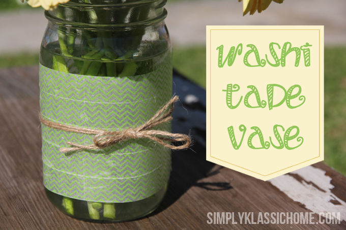 Washi Tape Vase