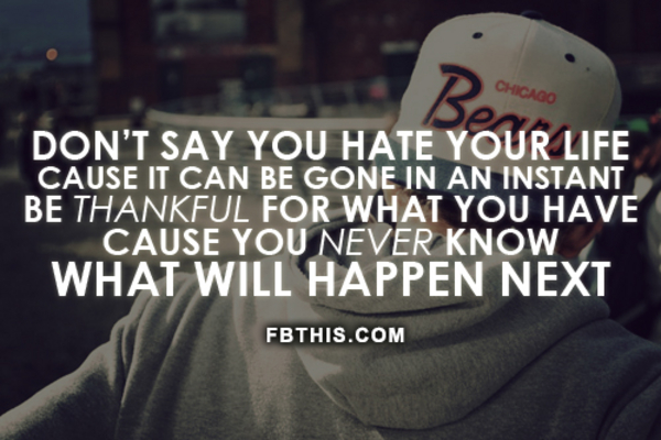 Be Thankful Be Thankful