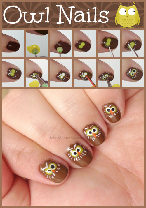 DIY Owl Nails DIY Owl Nails