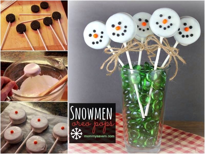 DIY Chocolate Oreo Snowmen