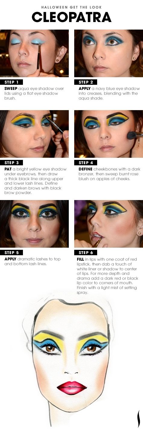 DIY Cleopatra Makeup