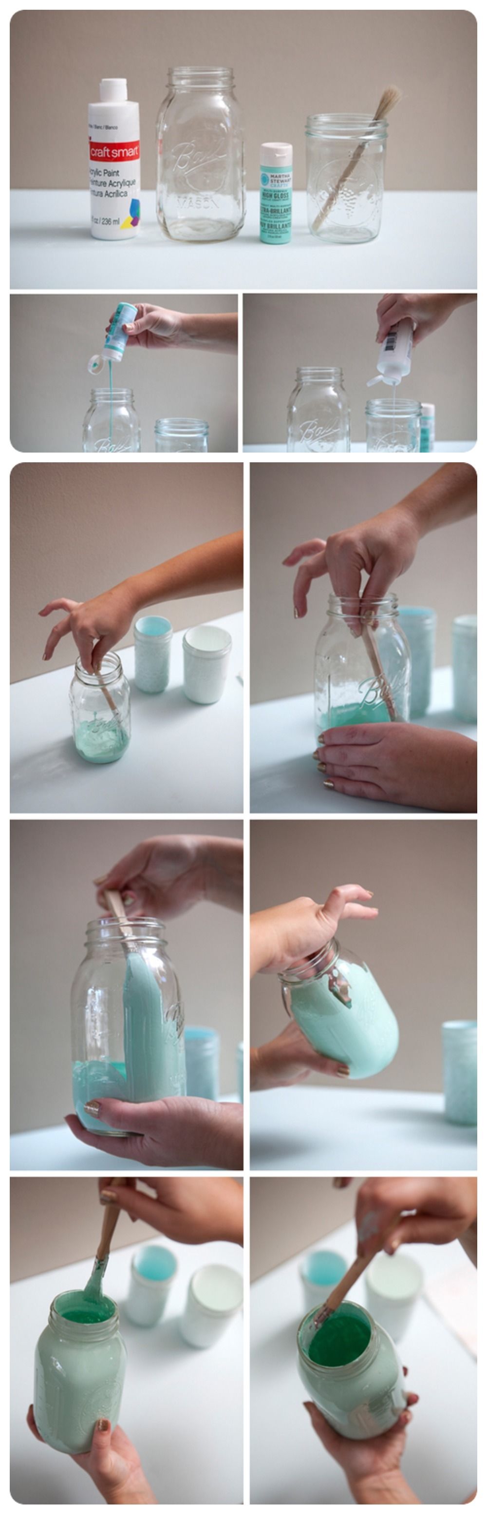 DIY Colored Mason Jar Tutorials DIY Colored Mason Jar Tutorials