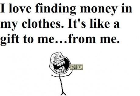 Love finding my money Love finding my money