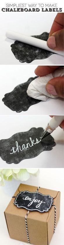 DIY Chalkboard Labels DIY Chalkboard Labels