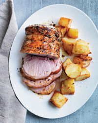 Garlic and rosemary roast pork loin Garlic and rosemary roast pork loin