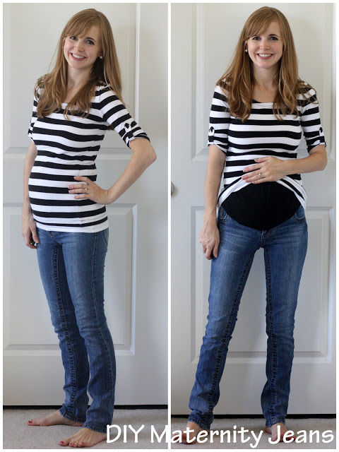 DIY Maternity Jeans DIY Maternity Jeans