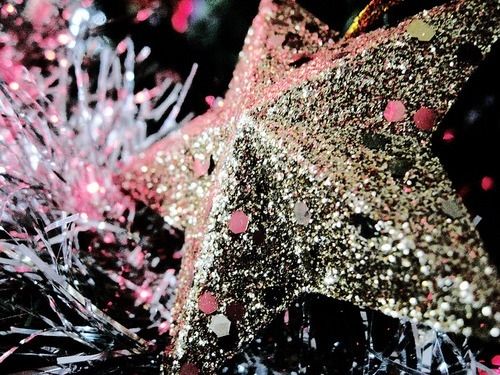 Glittered Star Glittered Star