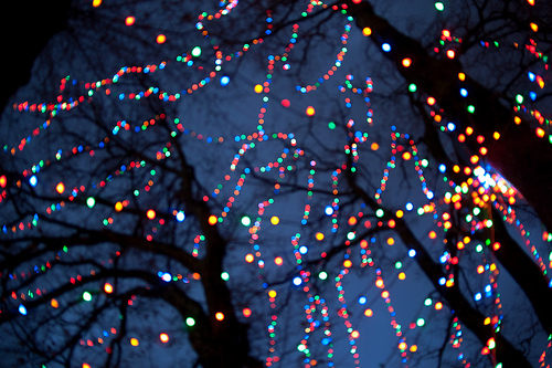 Colorful tree lights Colorful tree lights