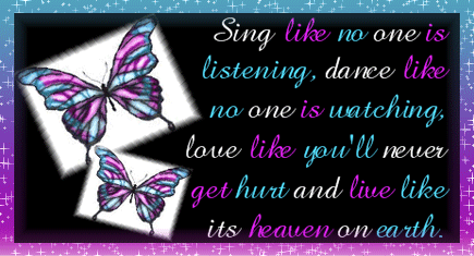 Sing like no one is listening.... Sing like no one is listening....