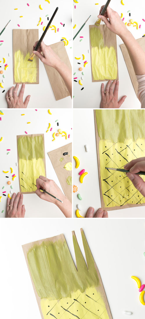 Pineapple favor bags Pineapple favor bags