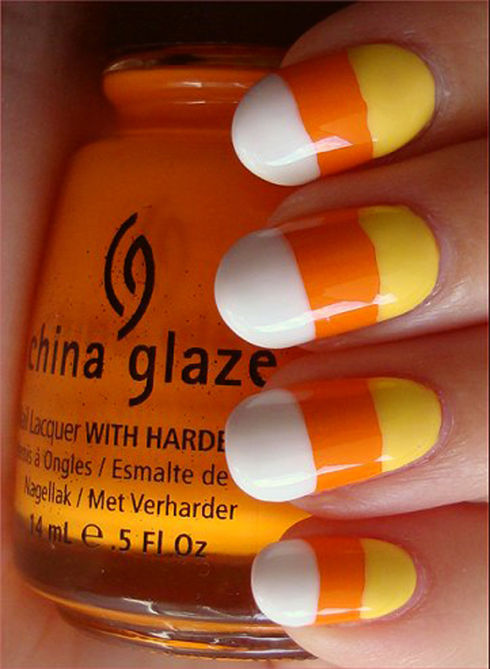 Candy Corn Nails Candy Corn Nails