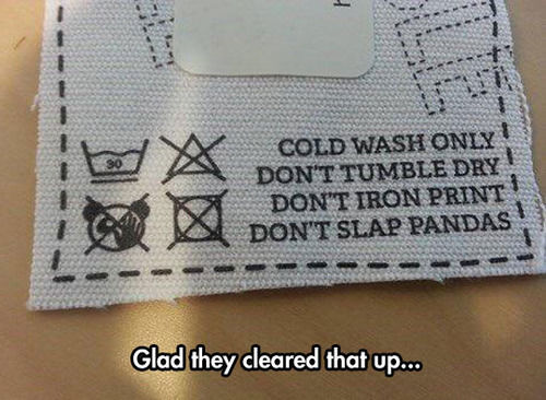 Glad they cleared that up Glad they cleared that up