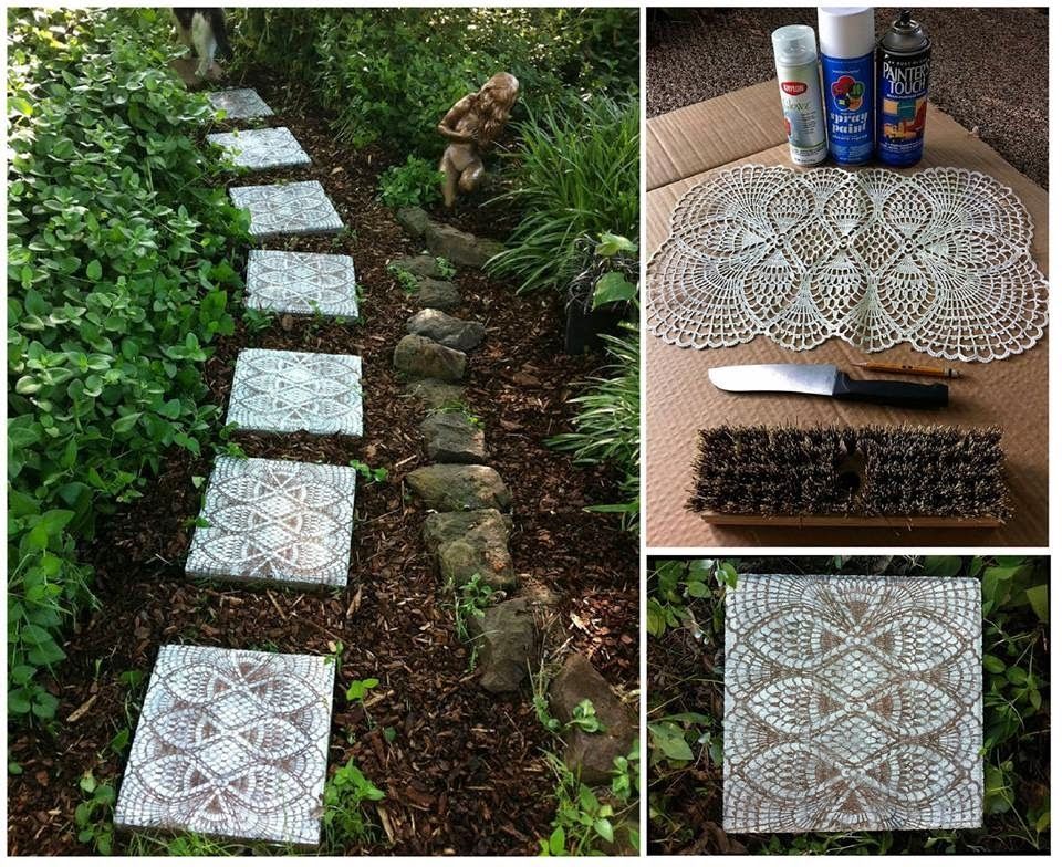 How to make lace like stepping stones