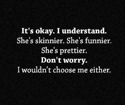 I wouldn't chose me