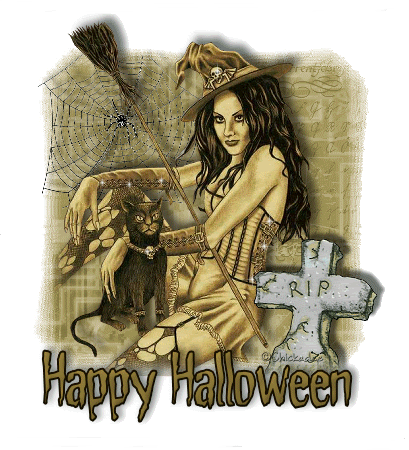 Happy Halloween Scary Witch
