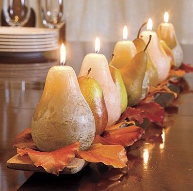 Pear Candle Centerpiece