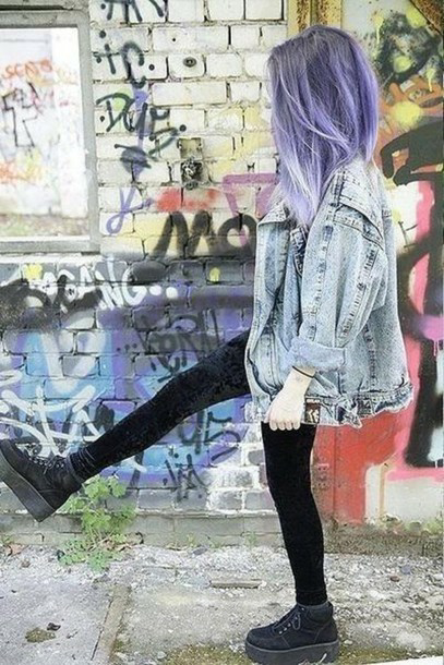 Purple Hair and Graffiti Purple Hair and Graffiti