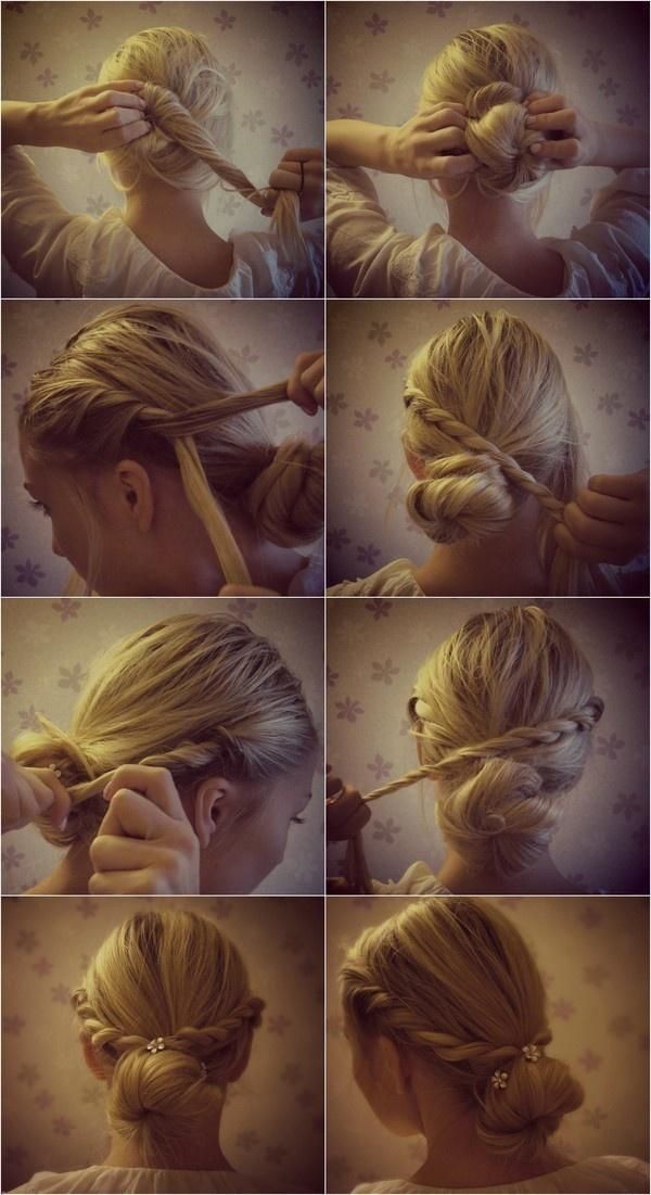 DIY Vintage Braided Bun