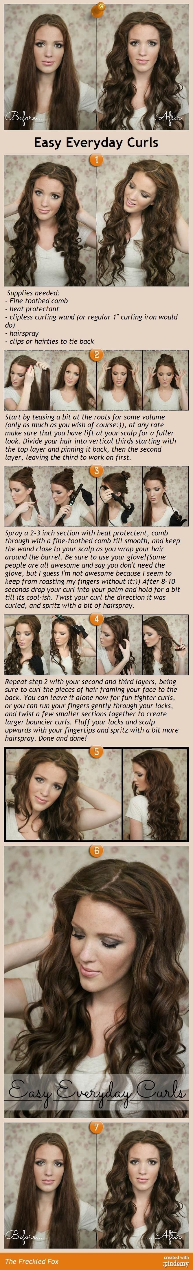 DIY Easy Everyday Curls