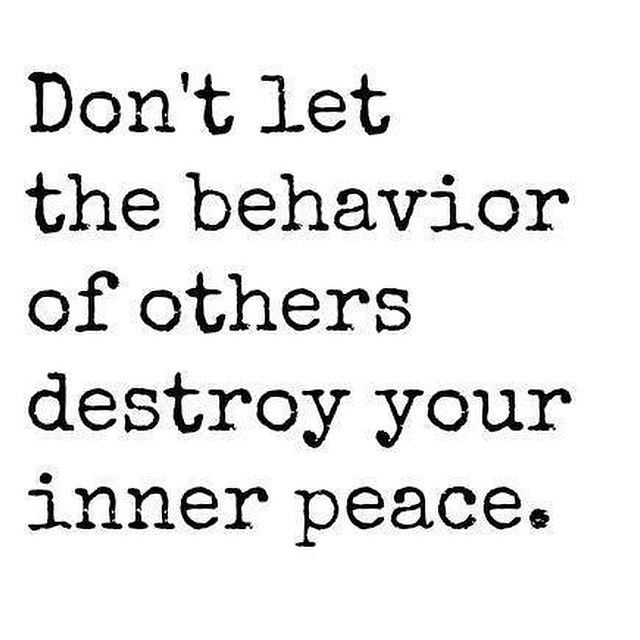 the behavior of others