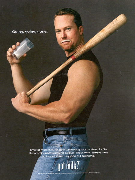 Mark Mcguire Milk ads Mark Mcguire Milk ads