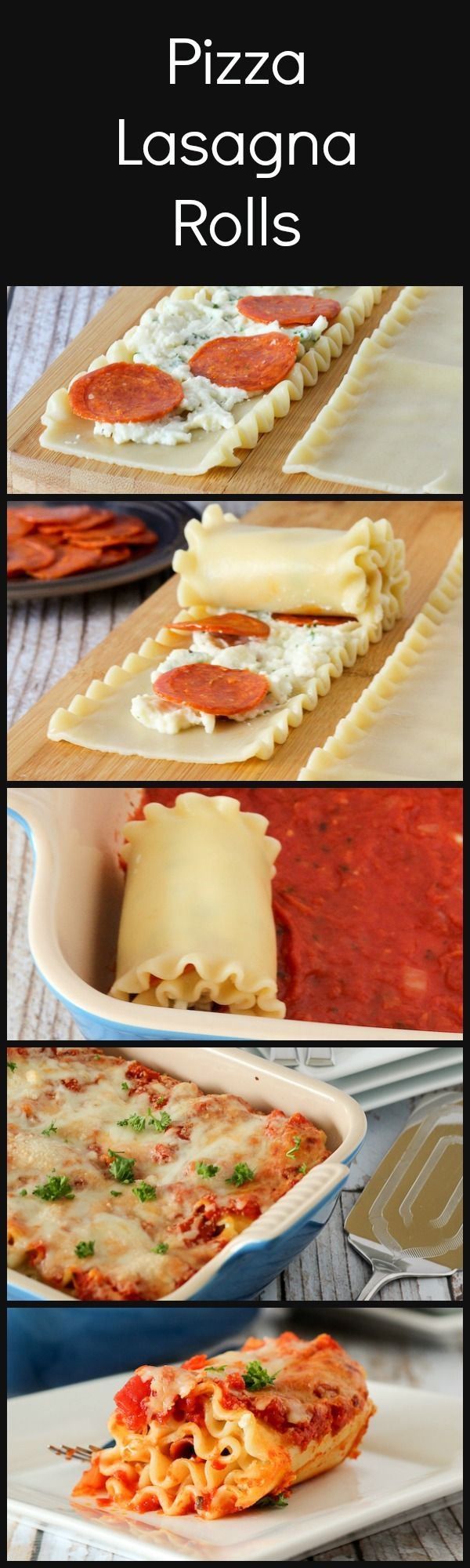 Pizza Lasagna Rolls