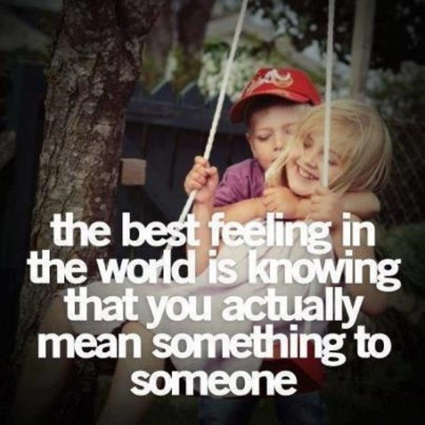 the best feeling in the world