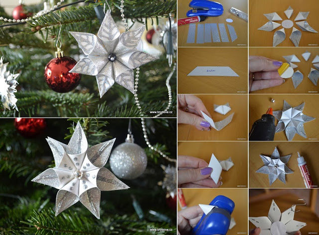 DIY Glitter Star Ornaments DIY Glitter Star Ornaments