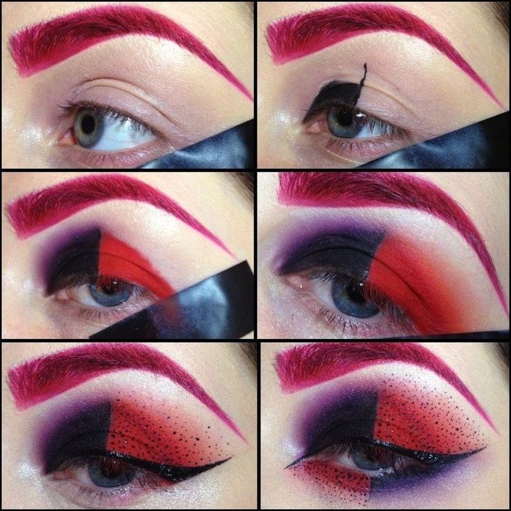 DIY Harly Quinn makeup DIY Harly Quinn makeup
