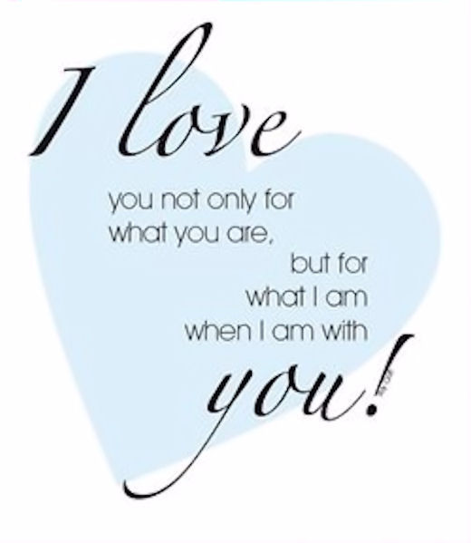 I love you