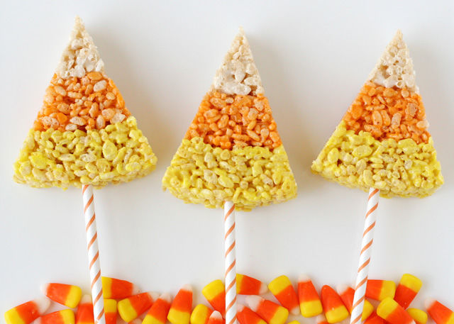 Candy Corn Rice Krispie Treats Candy Corn Rice Krispie Treats