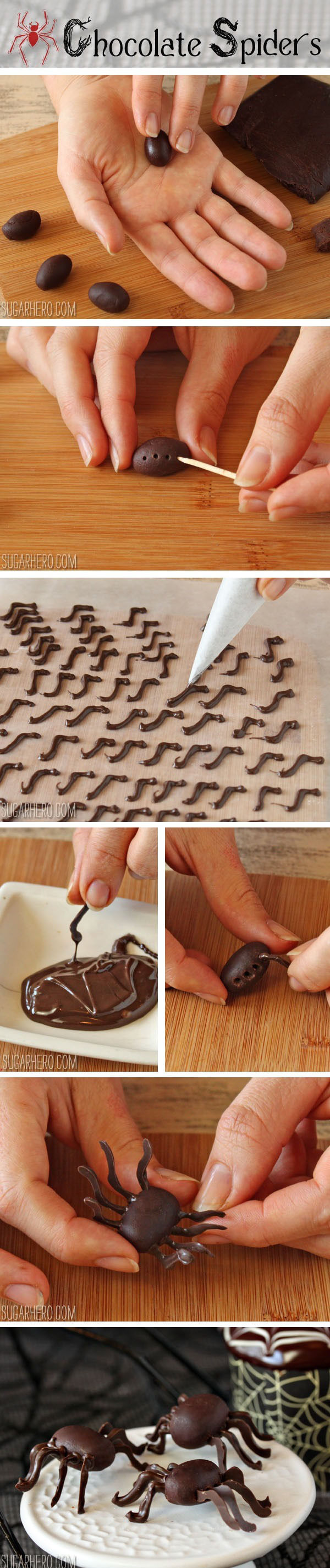 DIY Chocolate Spiders