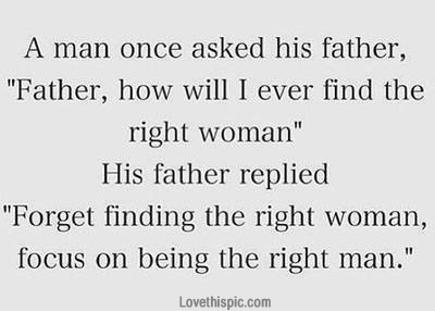 the right man the right man
