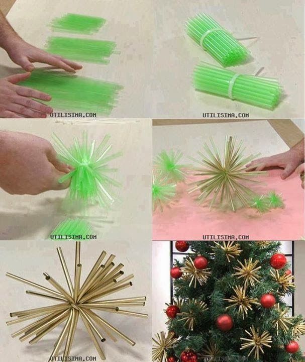 Plastic Straw Ornament Plastic Straw Ornament