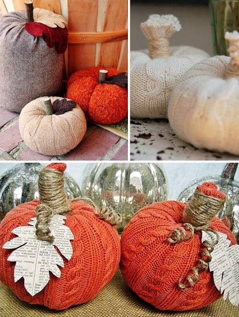 Sweater Pumpkin DIY Decor Sweater Pumpkin DIY Decor