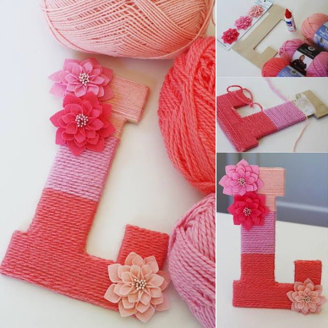 Yarn Monogram Letter Craft