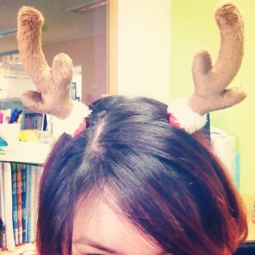 Reindeer barrettes 