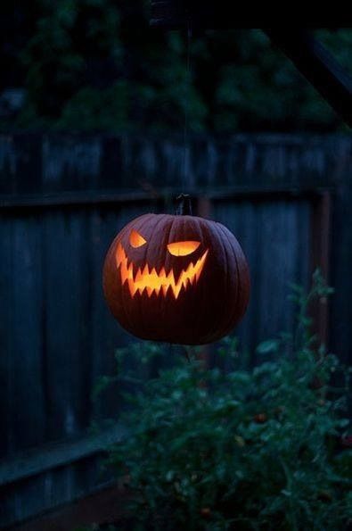 Floating jack o lantern