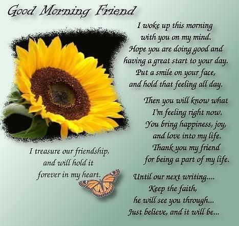 Good Morning Friend Good Morning Friend