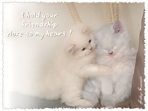 I hold your friendship close to my heart
