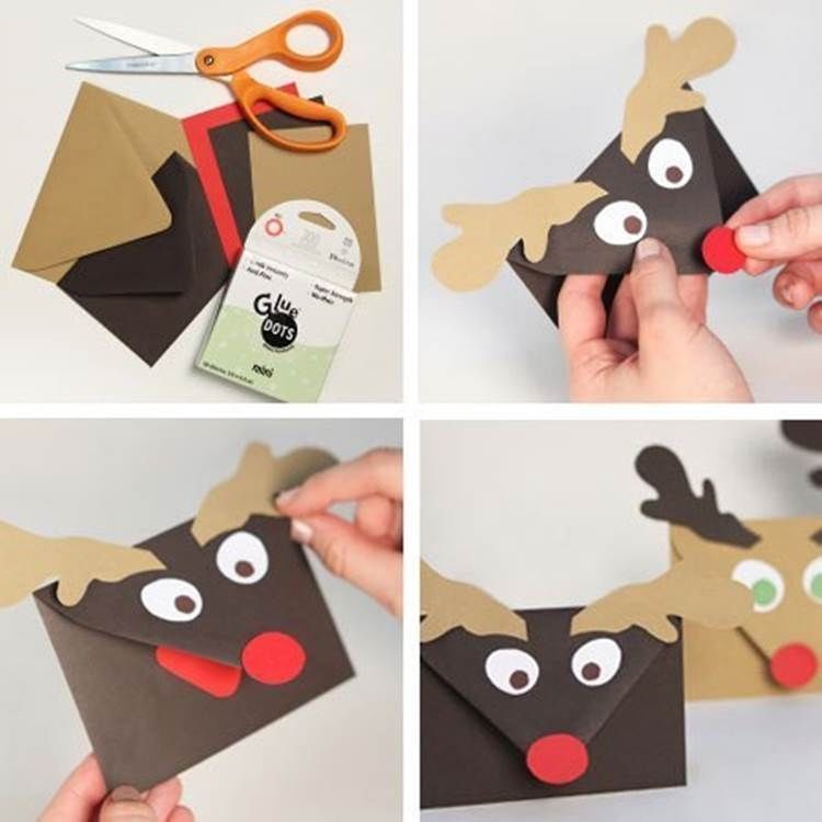 DIY Reindeer Envelopes