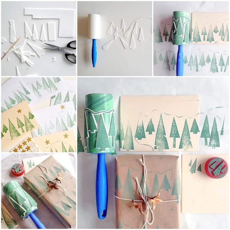 Christmas Tree Lint Roller Stamps Christmas Tree Lint Roller Stamps