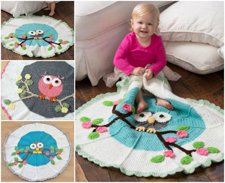 Owl Crochet Blanket