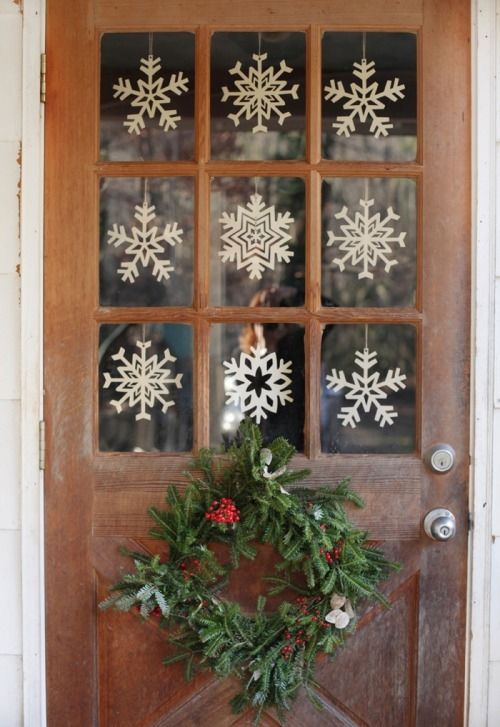 Holly Wreath Door Decor