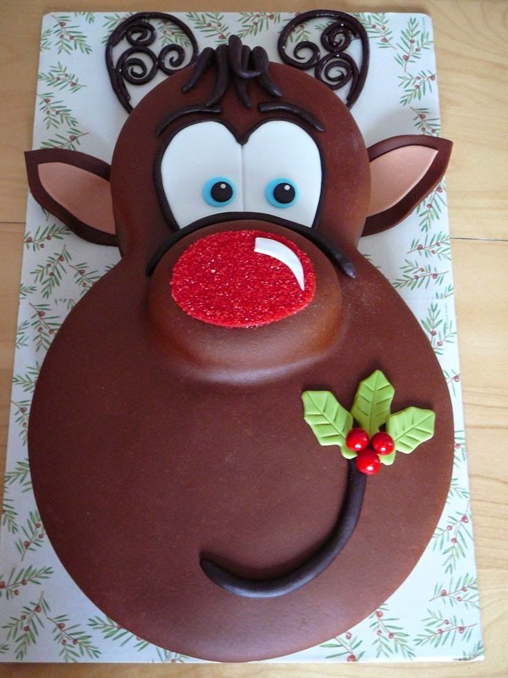 Rudolph The Red Nose Reindeer Cake