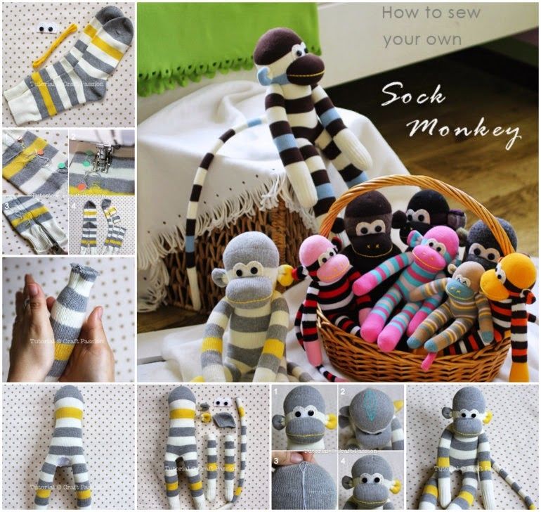 DIY Sock Monkey DIY Sock Monkey