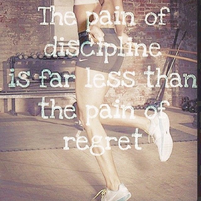 The pain of discipline The pain of discipline