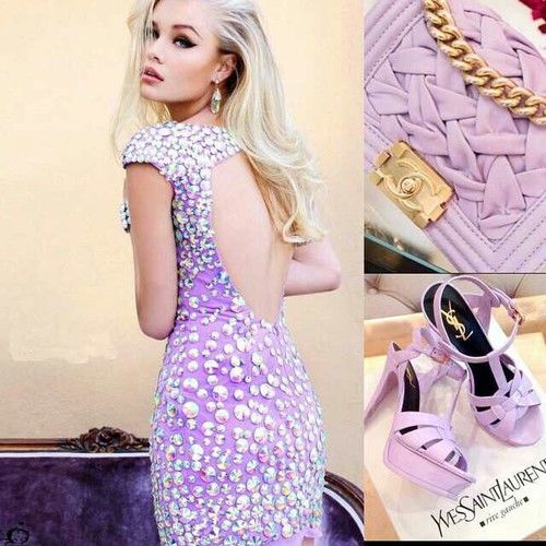Lavender Yves Saint Laurent Ensemble