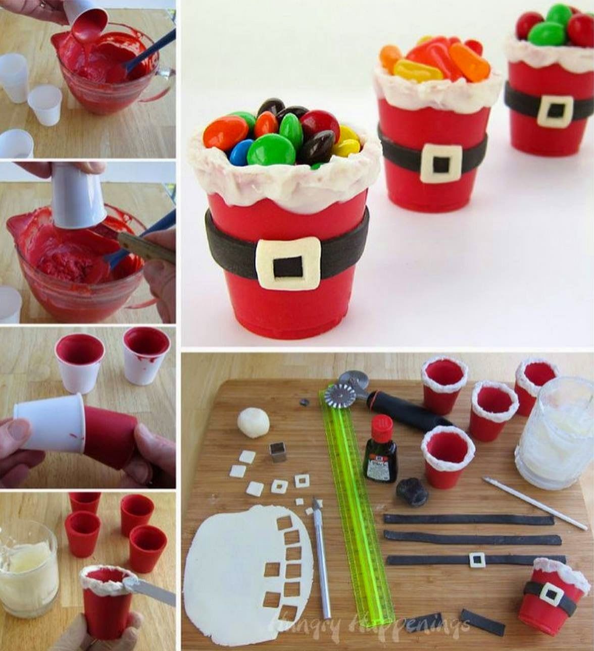 Santa Candy Cups Santa Candy Cups