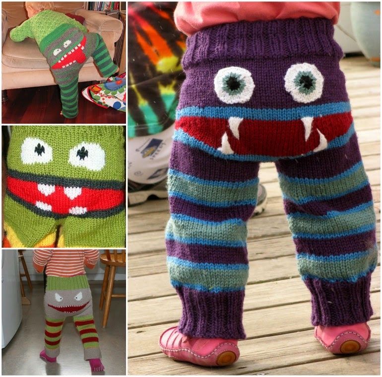 Monster Knitted Pants for Kids Monster Knitted Pants for Kids